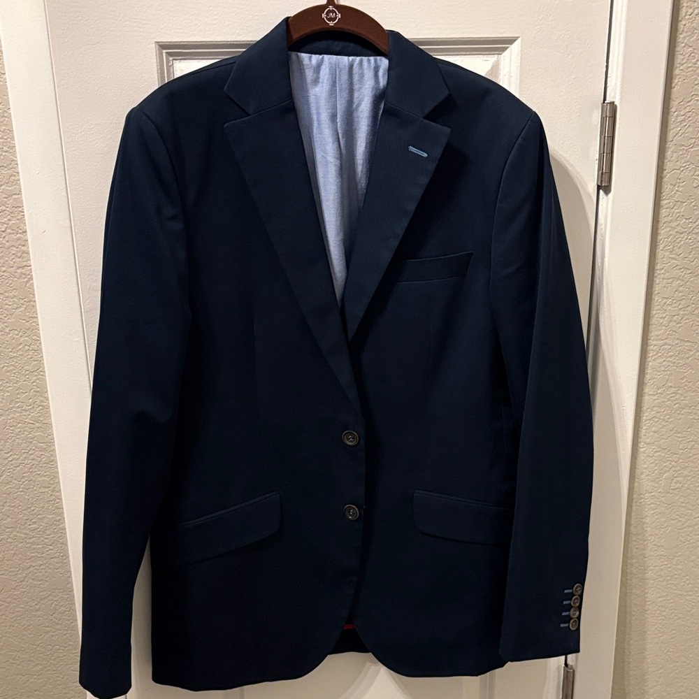 EC El Ganso Men's Navy Blazer Size 48R